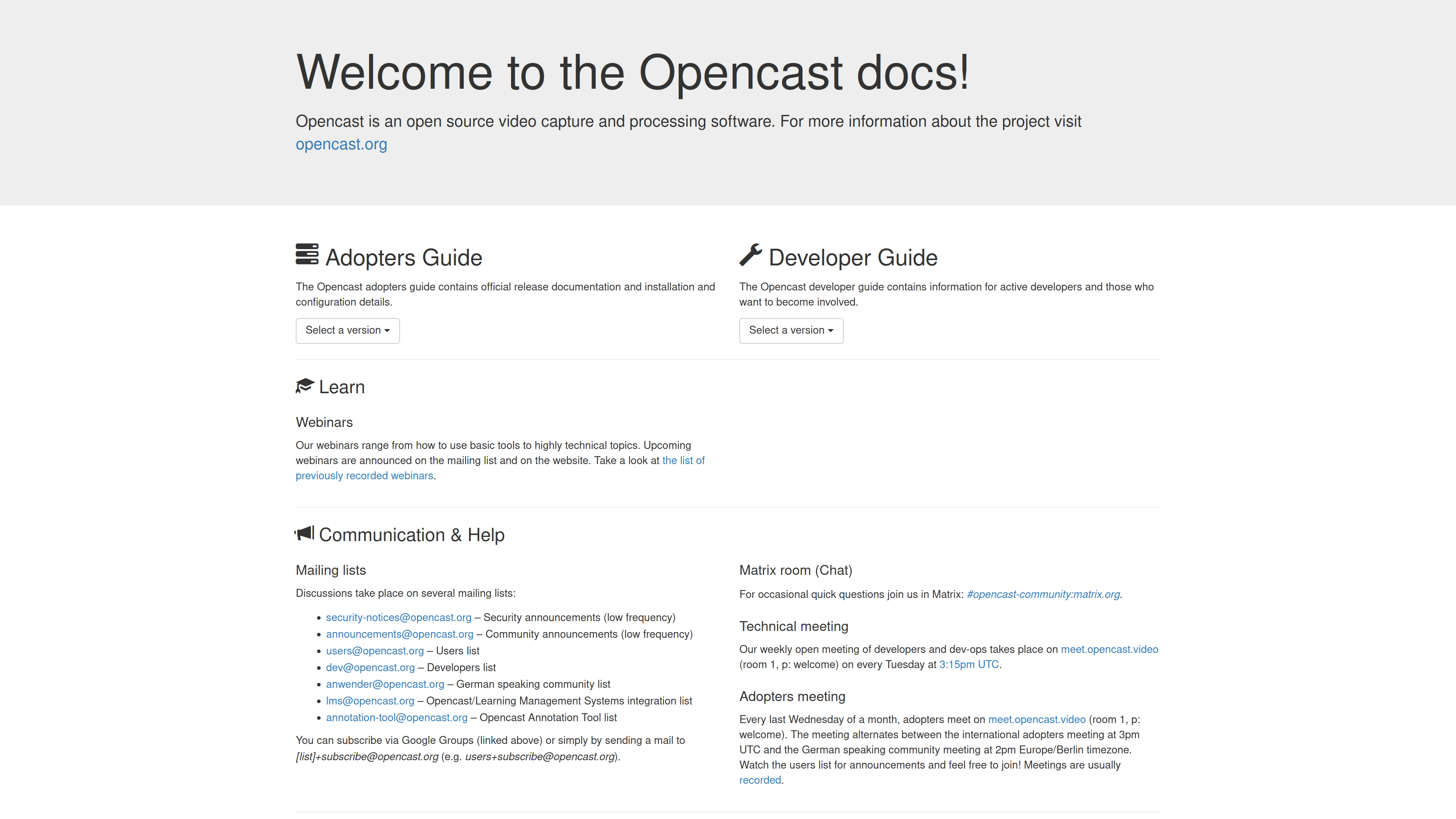 Opencast 2023 Roadmap – Opencast